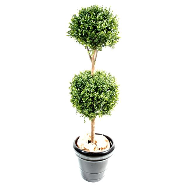 Buis Artificiel Tige Double Boule NEW - Topiaires Artificielles